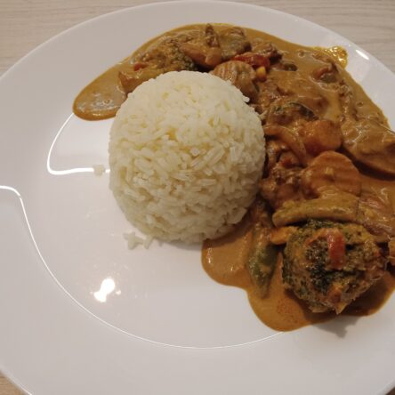 Curry z warzywami - podane