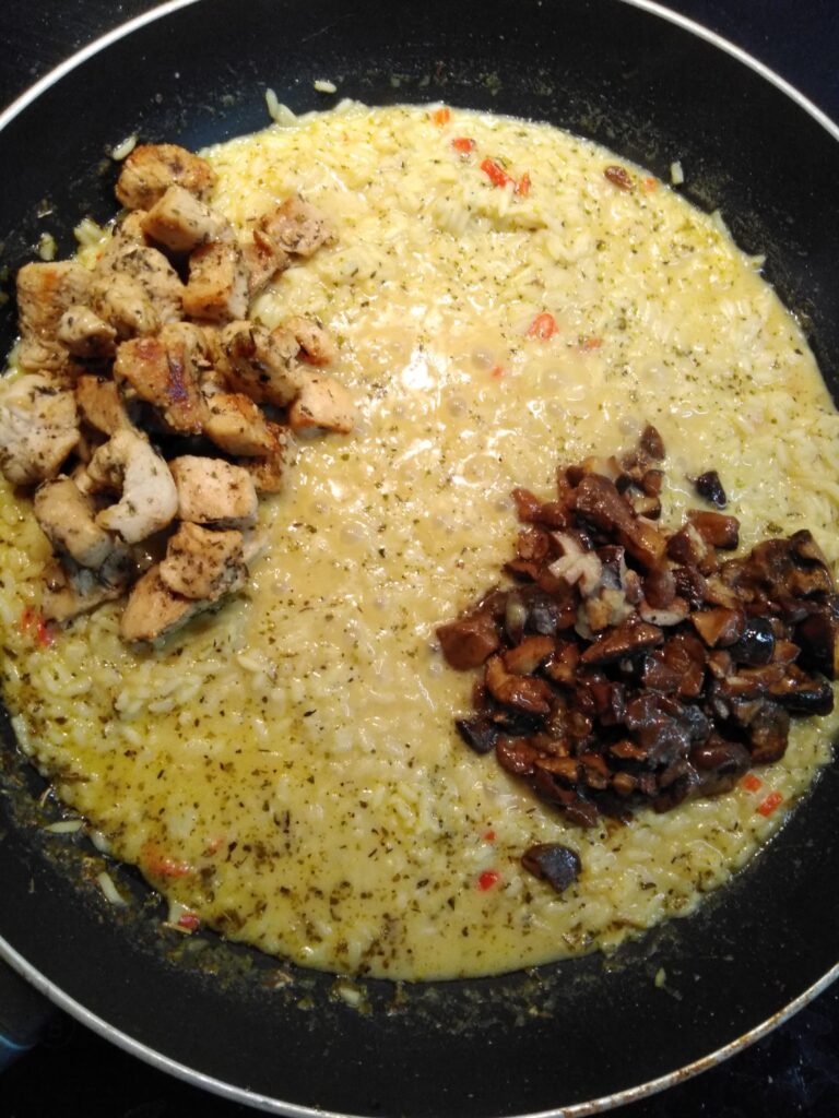 Risotto z kurczakiem i grzybami