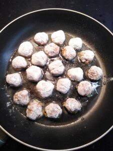 Klopsiki po koreańsku - pieczenie klopsików