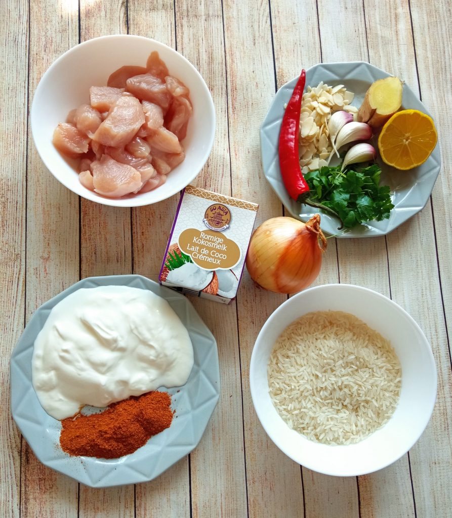 Kurczak tikka masala - składniki