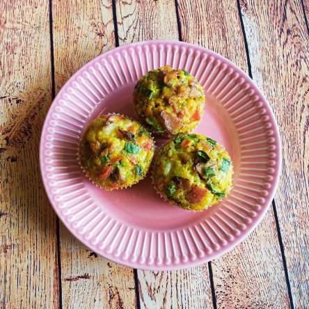 Śniadaniowe, wytrawne babeczki