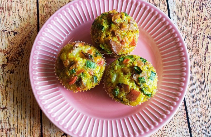 Śniadaniowe, wytrawne babeczki