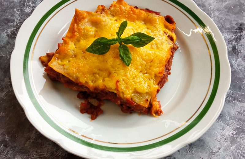 Lasagne z mięsem wołowym