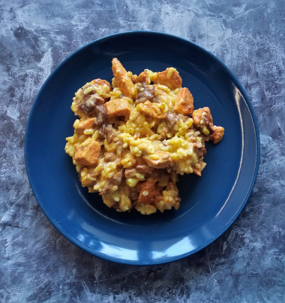 Risotto z leśnymi grzybami i kurczakiem