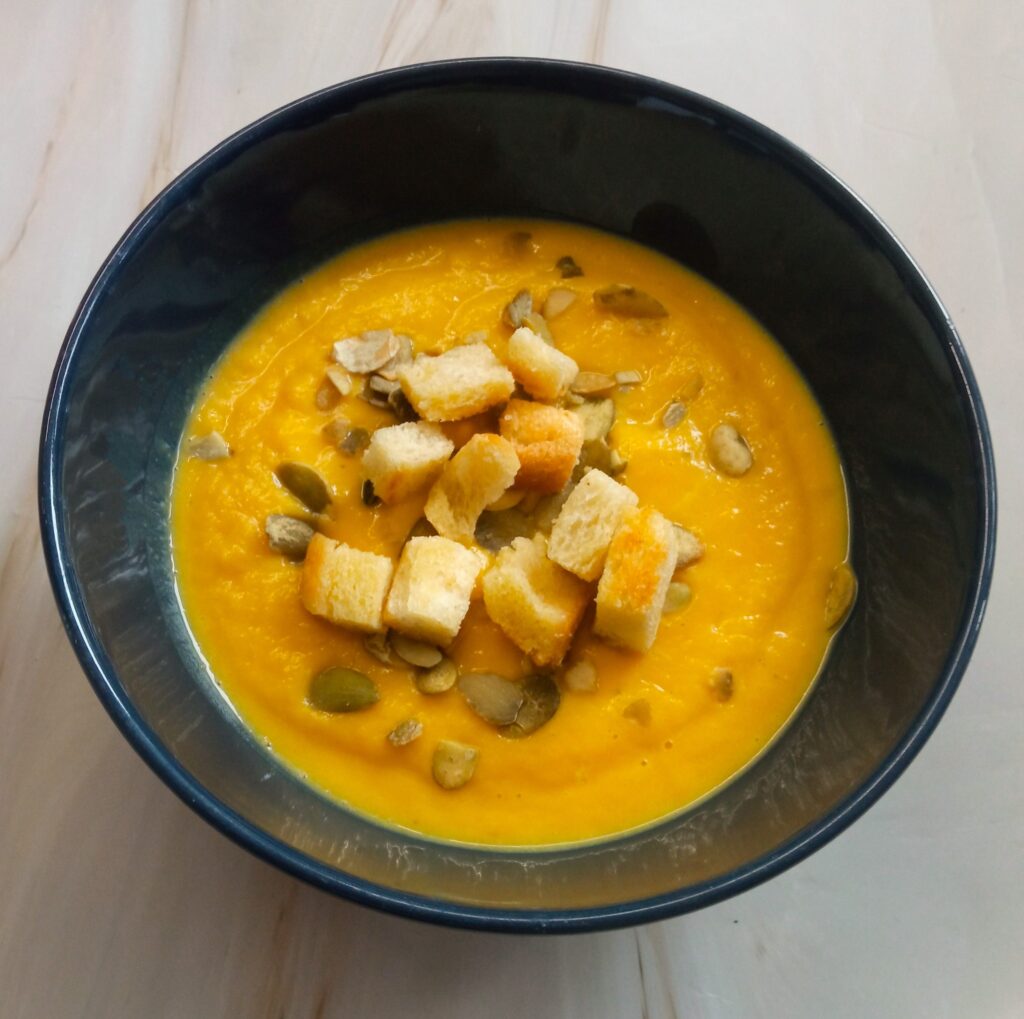 Zupa krem z pieczonej dyni